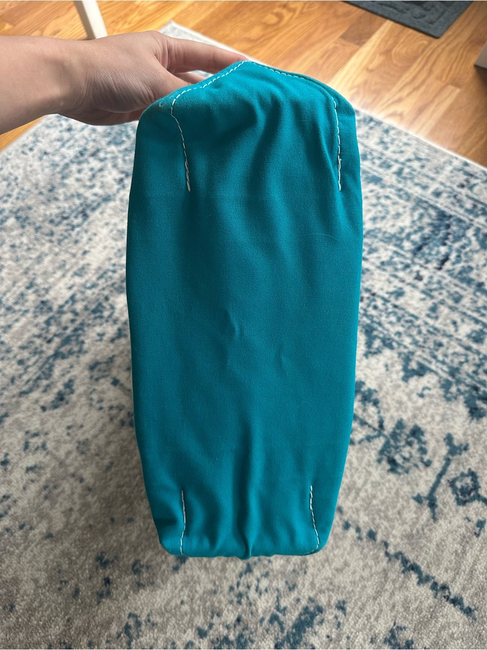 L.L. Bean Boat & Tote Medium teal Canvas Bag USA Made - Picture 5 of 10